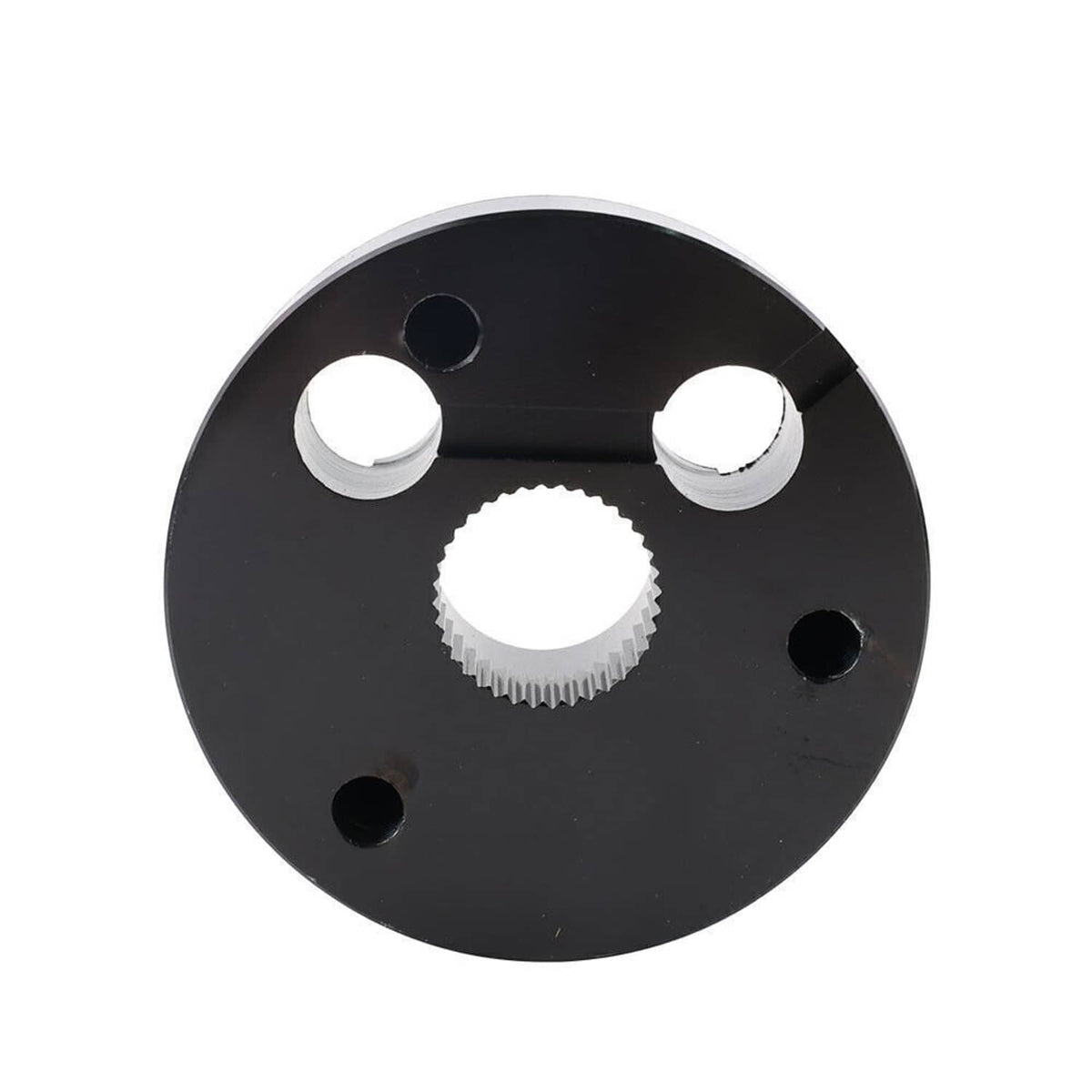 Solidspare For GM Chevy 5 & 6 Hole Steering Wheel Hub Adapter Flaming River Ididit BlacK