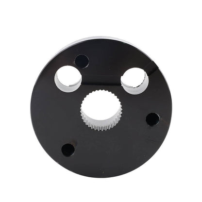 Solidspare For GM Chevy 5 & 6 Hole Steering Wheel Hub Adapter Flaming River Ididit BlacK