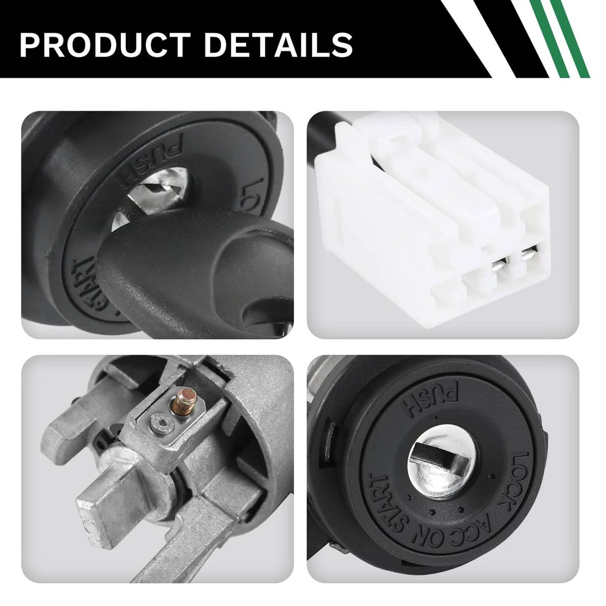 Solidspare For Hyundai Accent 1.6L 2012-2017 Ignition Lock Cylinder with 2 Keys 81900-1RJ00
