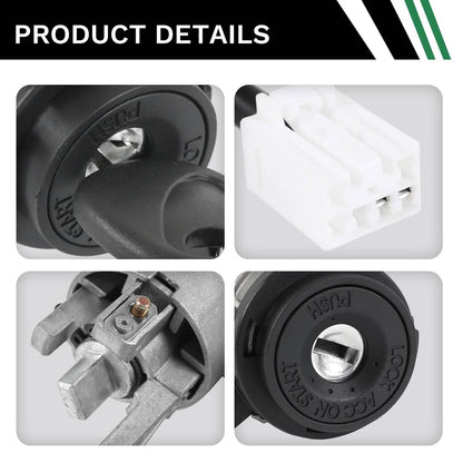 Solidspare For Hyundai Accent 1.6L 2012-2017 Ignition Lock Cylinder with 2 Keys 81900-1RJ00