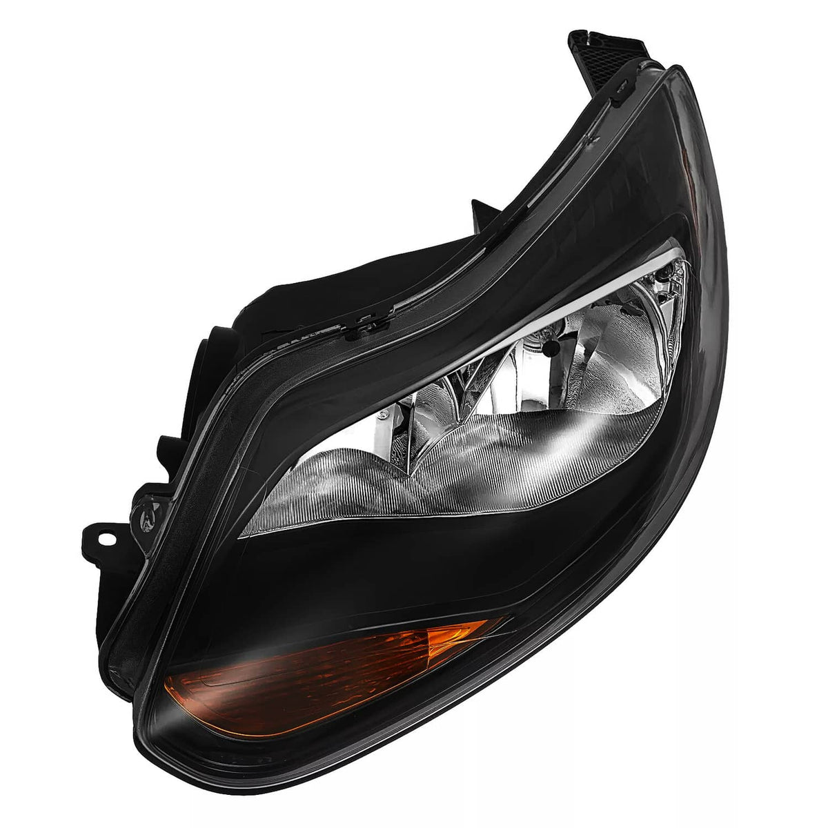 Solid Spare Black Left Driver Side Headlights Clear Lens Halogen Fits Ford Focus 2012-2014