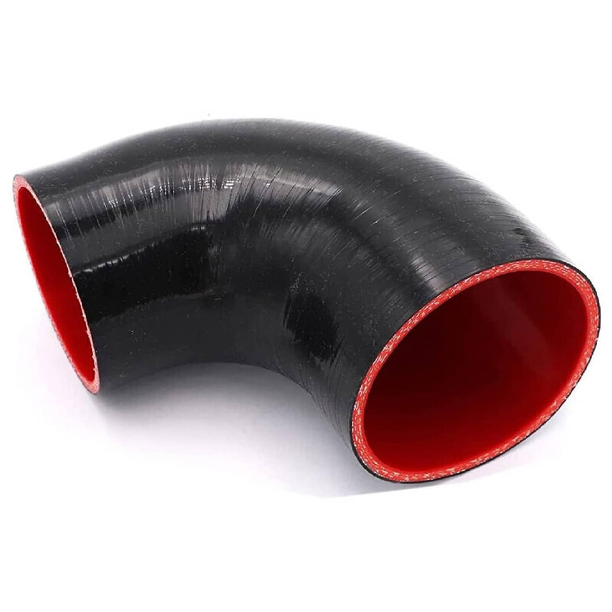 Solidspare 2.5" Universal Aluminum Turbo Intercooler Elbow Pipe Kit + Silicone Hose + Clamp