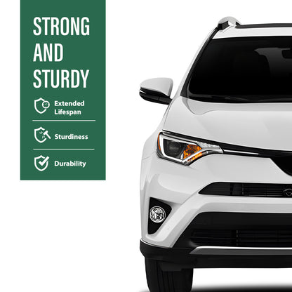 Solid Spare Fit For 2016 2017 2018 Toyota RAV4 Front Bumper Fog Light Cover Bezel Right Side
