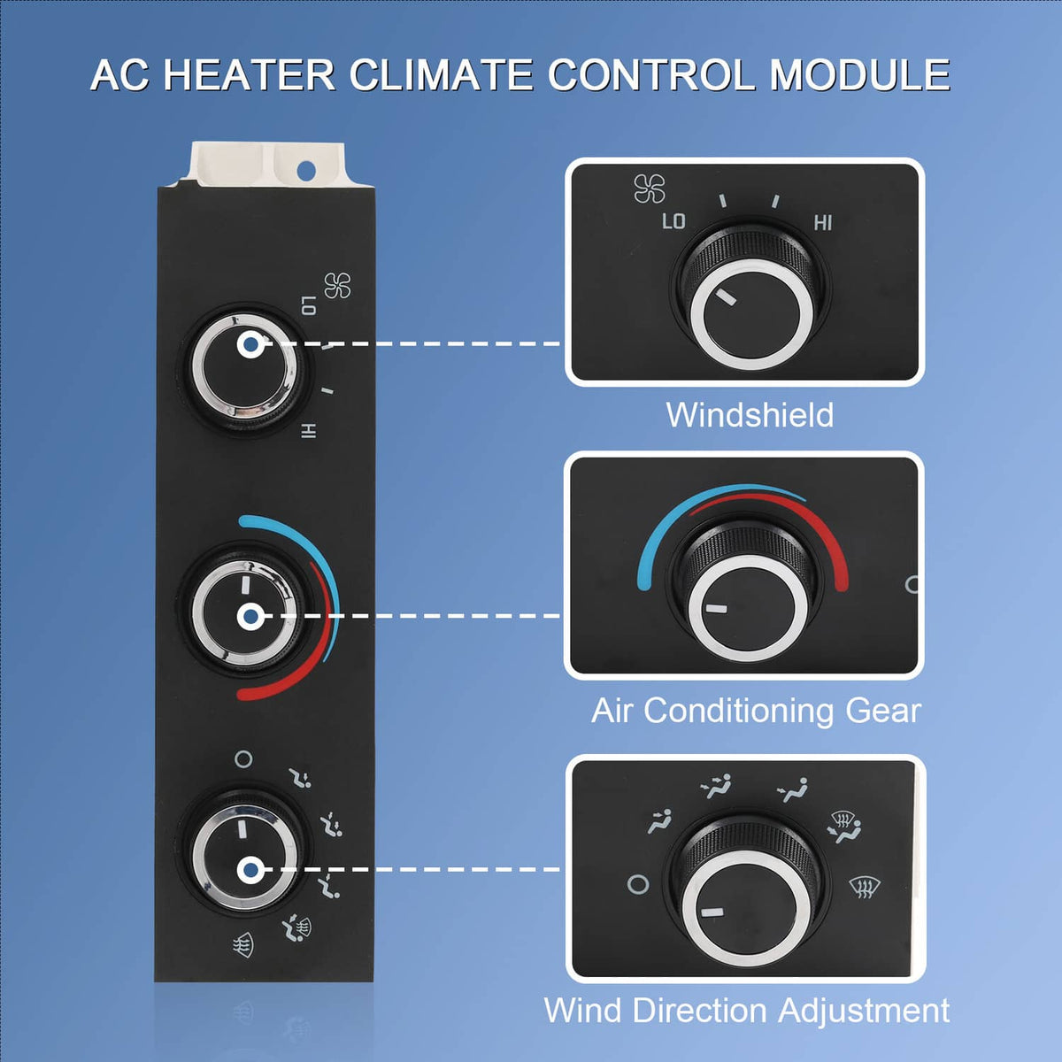 Solidspare AC Delco Climate Control Unit 84793086 For Chevy Express Van SaVana 3500 2500