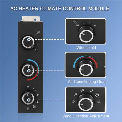 Solidspare AC Delco Climate Control Unit 84793086 For Chevy Express Van SaVana 3500 2500