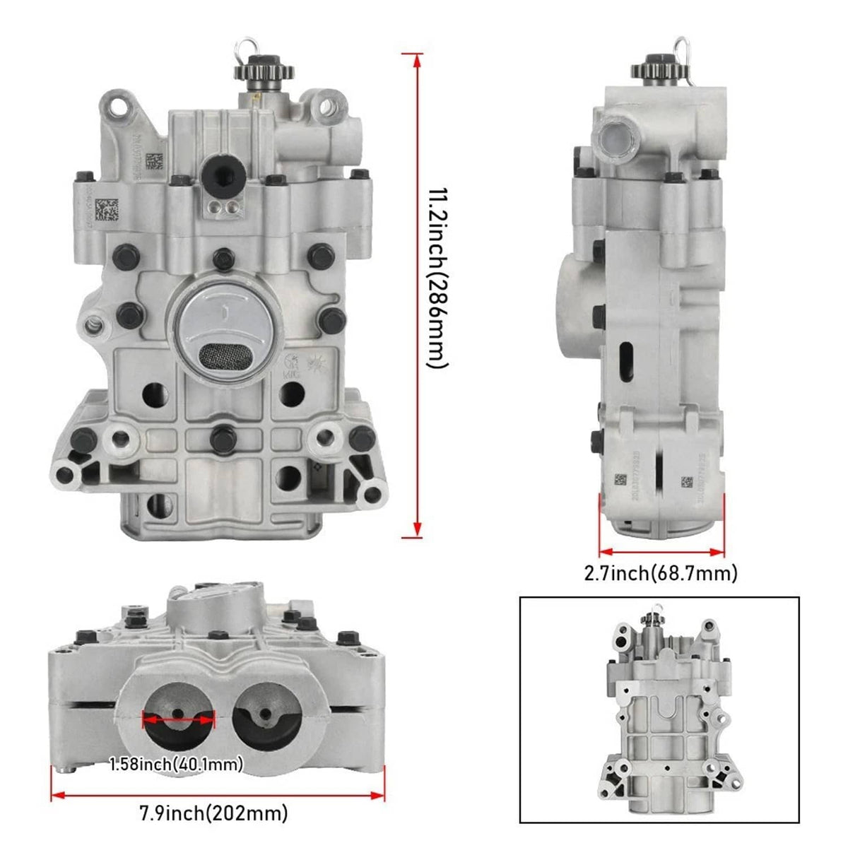 Solidspare Shaft Balance Oil Pump 19 Teeth For 2015-19 Hyundai Sonata Santa Fe Tucson 2.4L