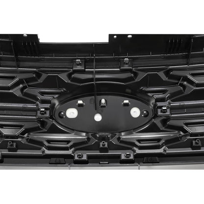Solid Spare For Ford Explorer 2018 2019 Front Bumper Grill Upper Grille ABS Painted Chrome