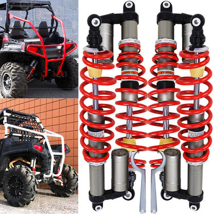 Solidspare Front + Rear Air Shocks Absorbers For Polaris RZR S 800 / RZR 800 S EFI 09-14
