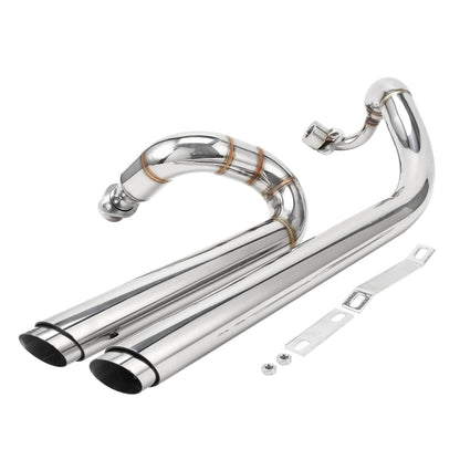 Solidspare Shortshots Staggered Exhaust Pipe System For Yamaha V Star 650 XVS650 XVS650A