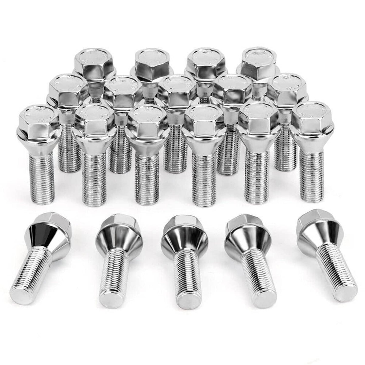 Solidspare 12x1.25 20PCS Wheel Lug Nuts For Jeep Cherokee Compass Dodge Dart Chrysler 200