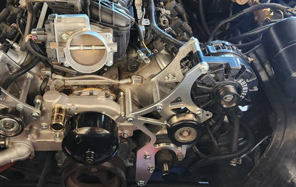 Solidspare For LS Engine Serpentine Bracket Alternator Power Steering Pump Swap Conversion