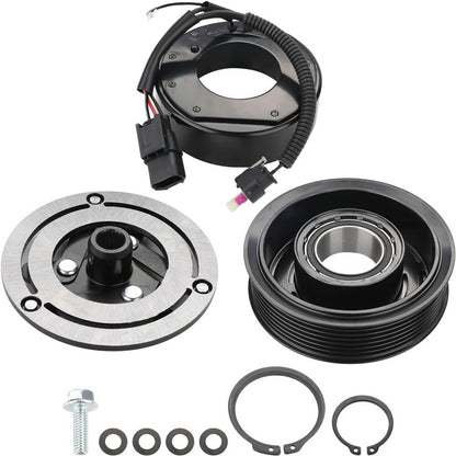 Solidspare AC Compressor Clutch 12V Kit w/7-Groove for Honda Civic 2016 2017-2021 L4 2.0L