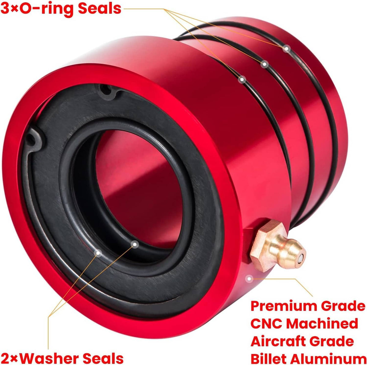 Solid Spare MG21103 Dana 30/44 Front Axle Tube Seal Pair for Jeep Cherokee Wrangler JK TJ XJ