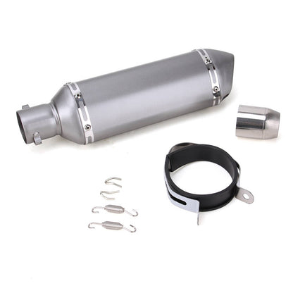 Solidspare Motorcycle Titanium 38-51mm Exhaust Muffler Pipe Removable Pit Dirt Street Bike