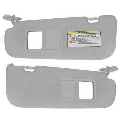 Solidspare Pair Driver & Passenger Side Sun Visor w/mirror For Hyundai Veloster 2012-2015