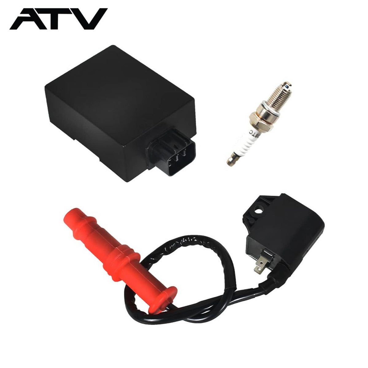 Solidspare 3089238 3089239 Ignition Coil Spark Plug CDI For 2004-14 Polaris RANGER 500 400
