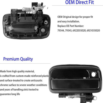 Solidspare 1Set Front Outside Outer Door Handles For 1995-2004 Toyota Tacoma 6921035020