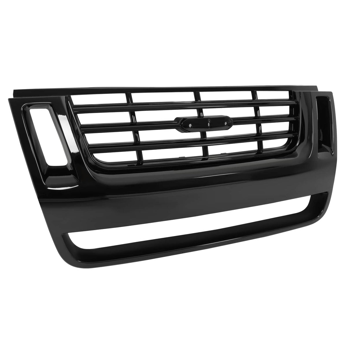 Solid Spare For Ford Explorer Sport Trac 2006-2010 Black Front Radiator Grille Assembly