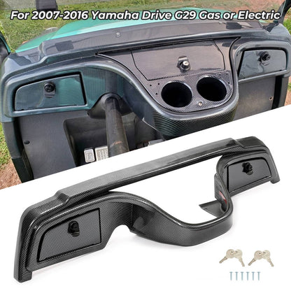 Solidspare Carbon Fiber Style Dash Dashboard Cover W/Locking For Yamaha Drive G29 2007-2016