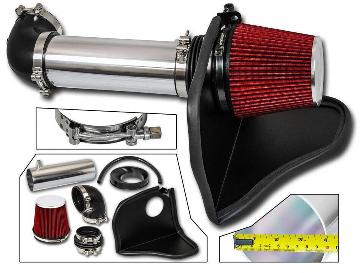 Solidspare 4" Heat Shield Cold Air Intake Set For 2005-2010 Dodge SRT-8 5.7L 6.1L V8 Engine