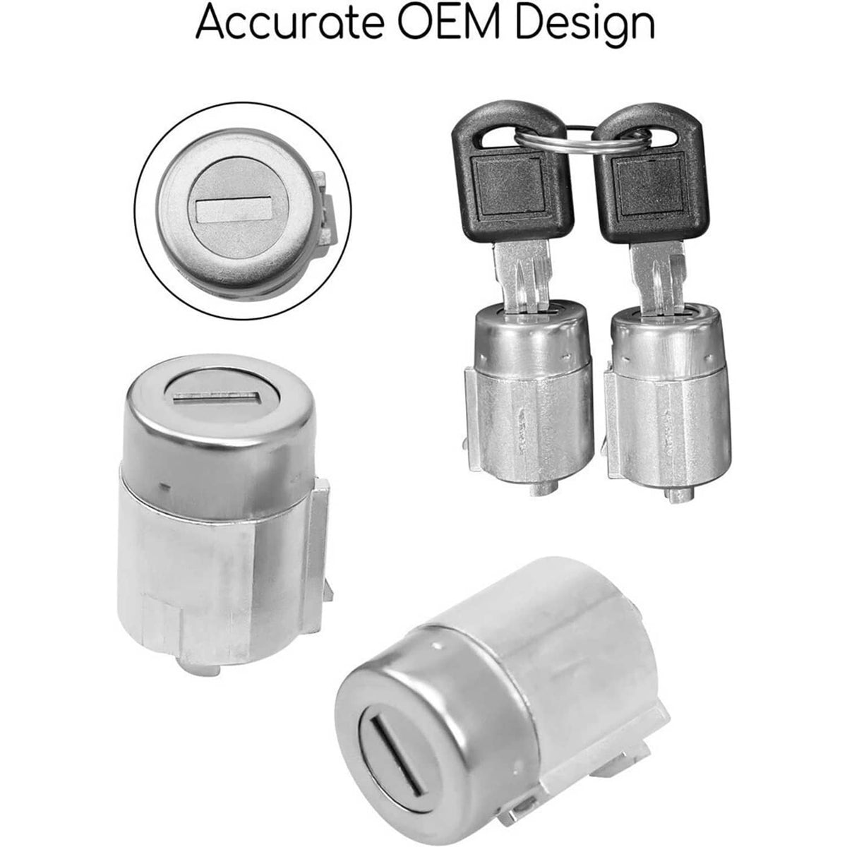 Solidspare Ignition Switch & Door Lock Cylinders with Keys for Chevy GMC C/K Suburban