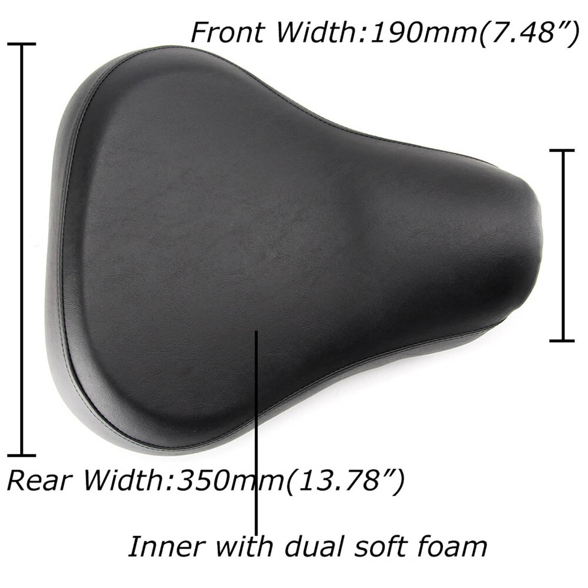 Solidspare Driver Solo Seat For Harley Sportster 883 1200 Custom XL1200C 1983-03 2001 2002