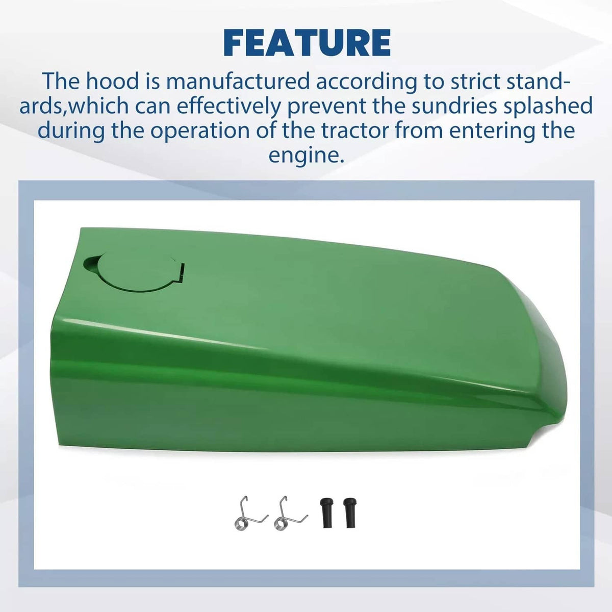 Solidspare Tractor Upper Hood with Fuel Door For John Deere 4500 4510 4600 4610 4700