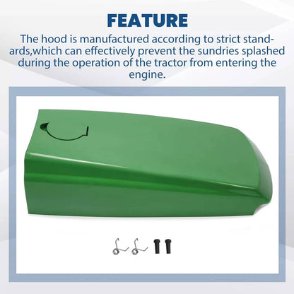 Solidspare Tractor Upper Hood with Fuel Door For John Deere 4500 4510 4600 4610 4700
