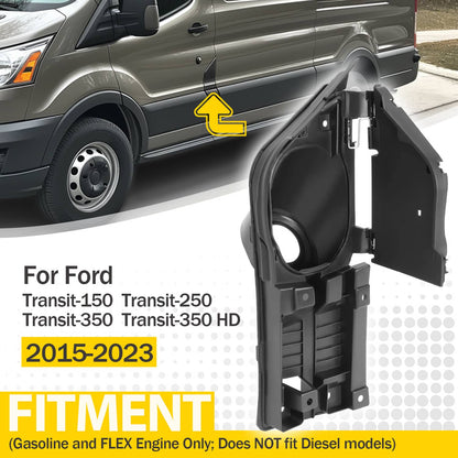 Solid Spare Fuel Filler Door Housing Pocket Hinge For 2015-2023 Ford Transit Van 150 250 350