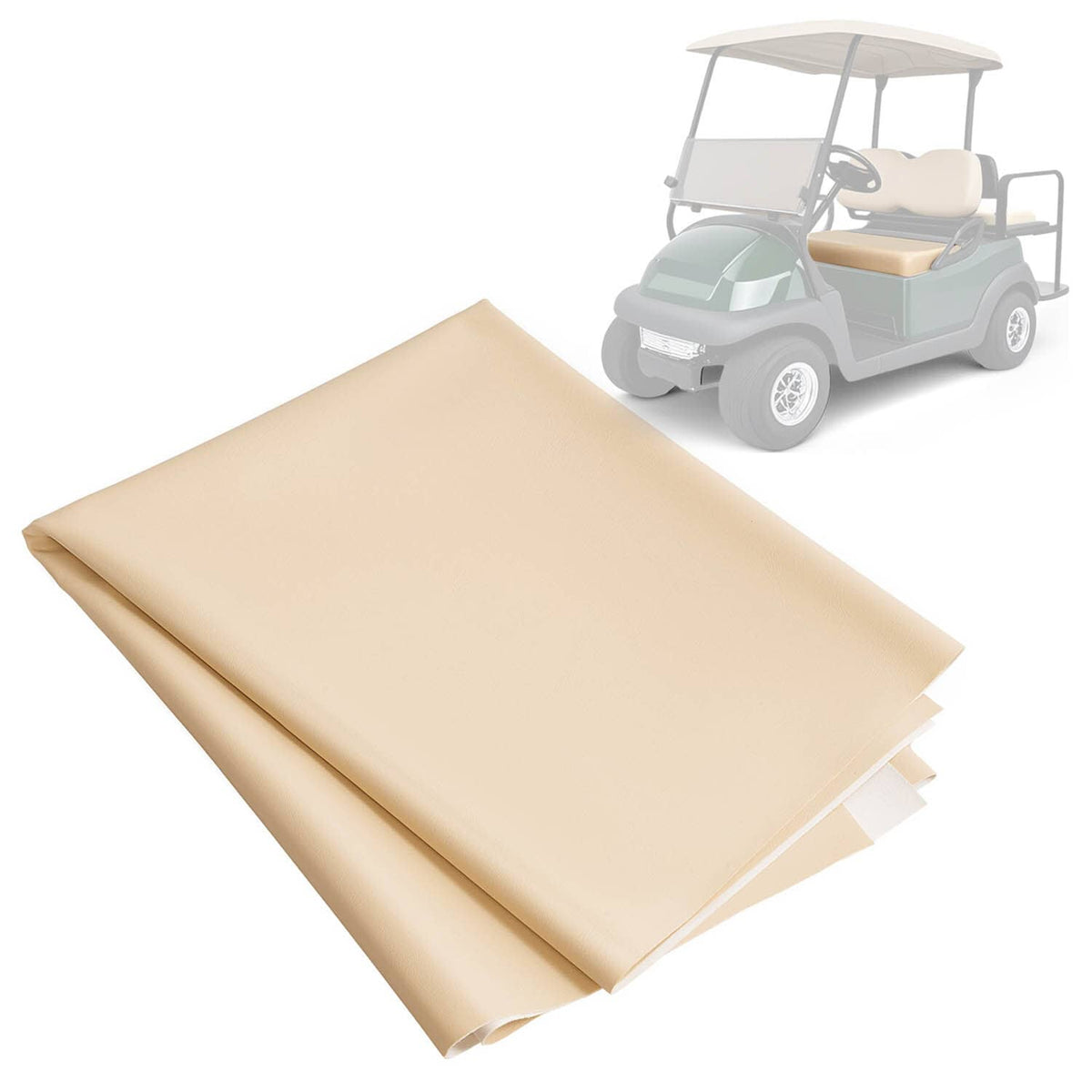 Solidspare For Club Car Precedent 2004-up Golf Cart Front Seat Cover Beige Seat Bottom