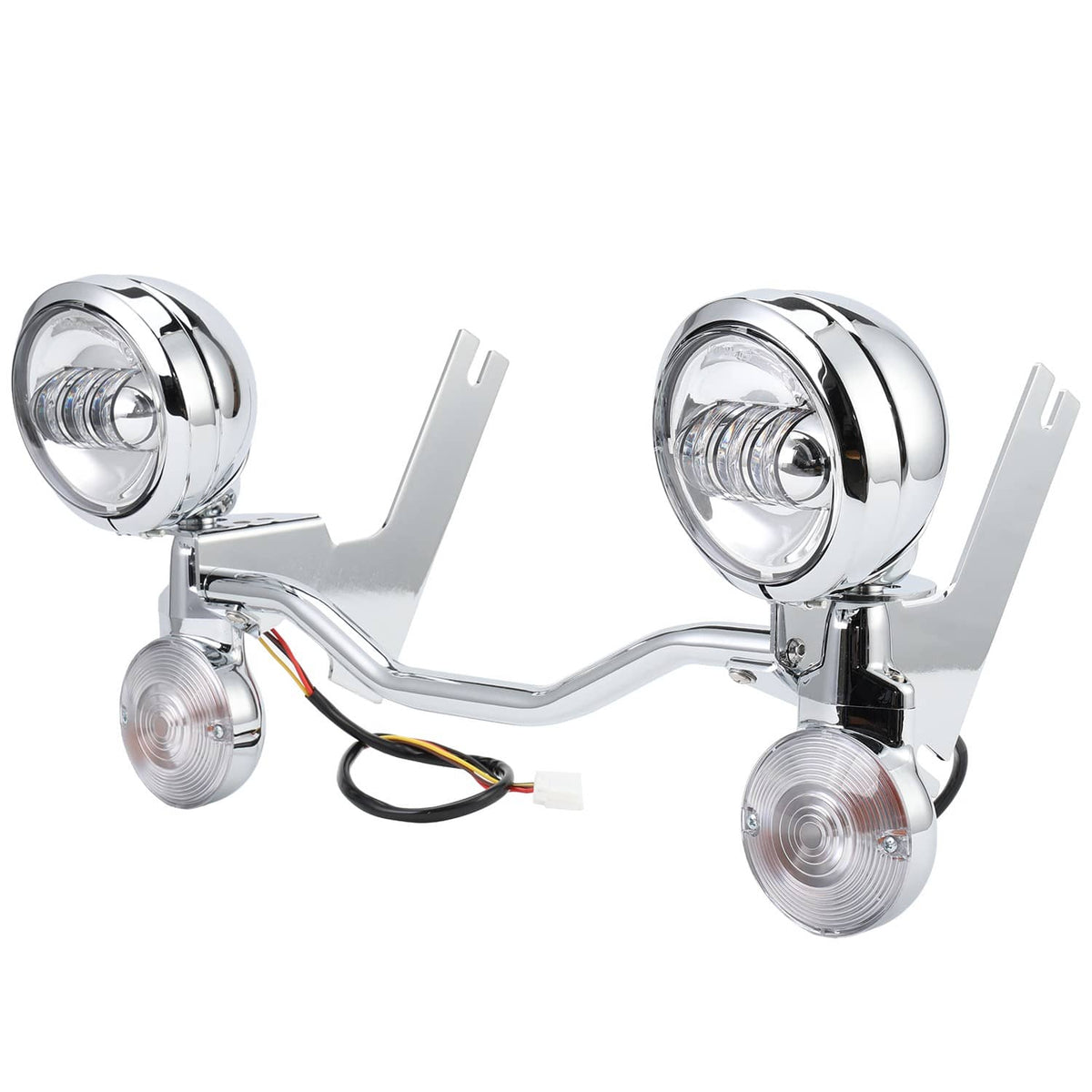 Solidspare 4.5" LED Passing Fog Spot Light Turn Signal Bar For Harley Electra Glide 94-13