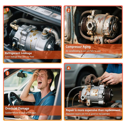 Solidspare New AC Compressor w/ Clutch for 2000-2014 Cadillac Chevy GMC Hummer 4.8/5.3/5.7L