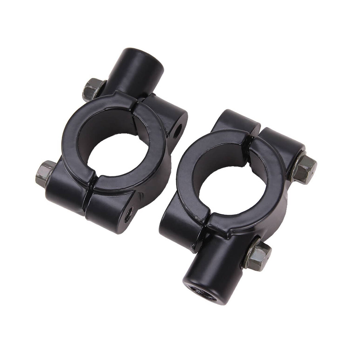 Solidspare 7/8" Motorcycle Rearview Side Mirrors Handle Bar Mount For Yamaha Kawasaki Honda