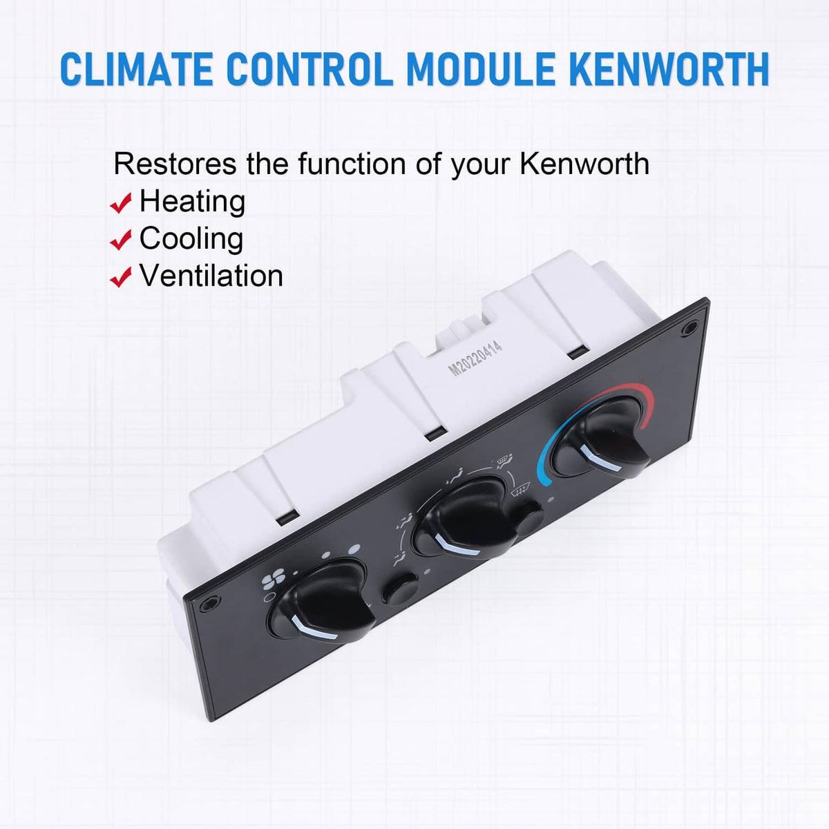 Solidspare Heavy Duty Climate Control Module For 2002-2006 Kenworth W900 T800 T600A