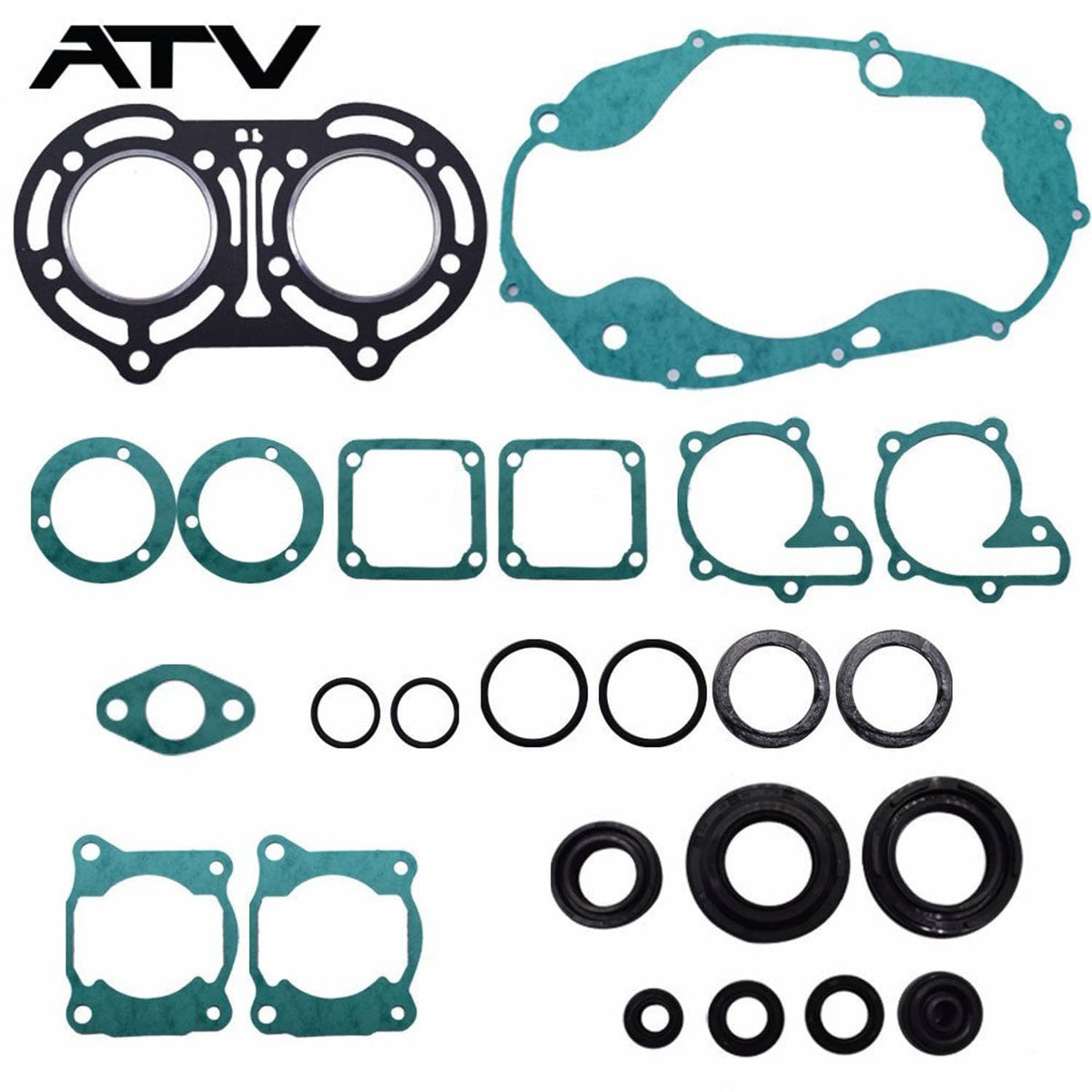 Solidspare Engine Gasket Set With Oil Seals Kit For 1987-2006 Yamaha Banshee YFZ350