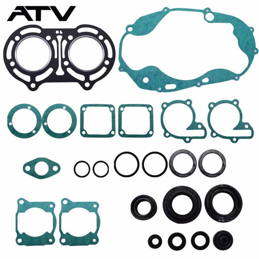 Solidspare Engine Gasket Set With Oil Seals Kit For 1987-2006 Yamaha Banshee YFZ350
