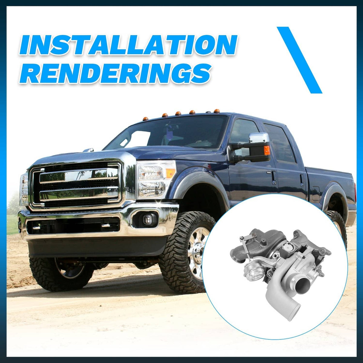 Solidspare Turbo For 2011-2014 Ford F-250 F-350 Super Duty Pickup 6.7L PowerStroke Diesel