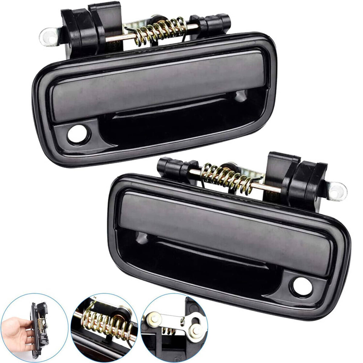 Solidspare 1Set Front Outside Outer Door Handles For 1995-2004 Toyota Tacoma 6921035020