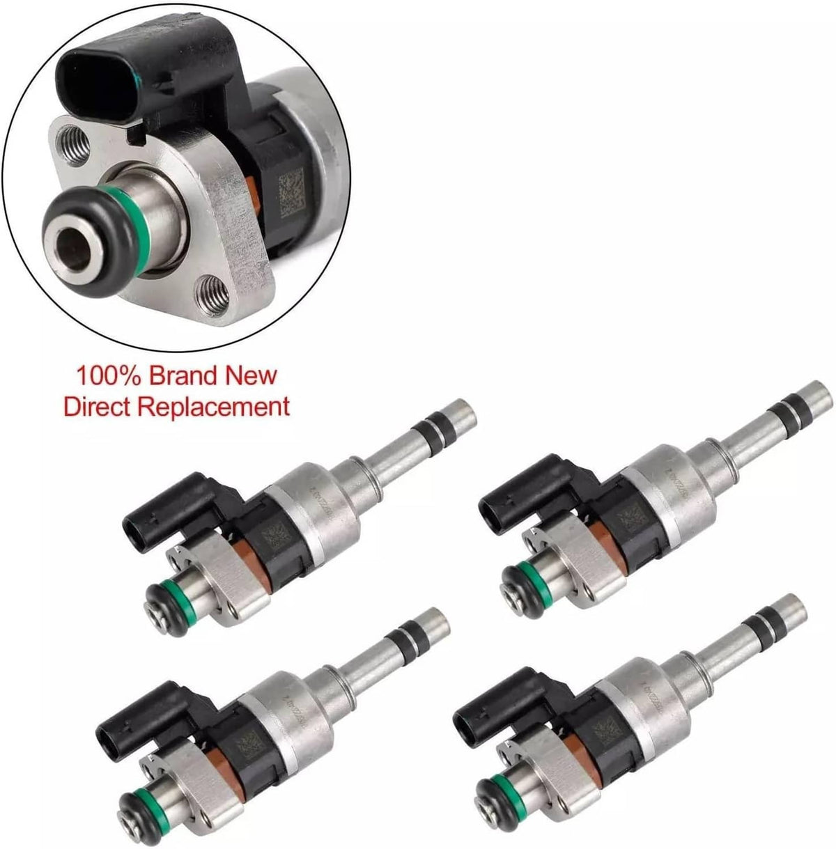 Solidspare 4Pcs Fuel Injectors 55577403 For 2017-2019 Chevrolet Cruze Malibu 1.4/1.5L Turbo