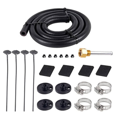 Solidspare 10 Rows Aluminum Universal Remote Transmission Oil Cooler Radiator Converter Kit