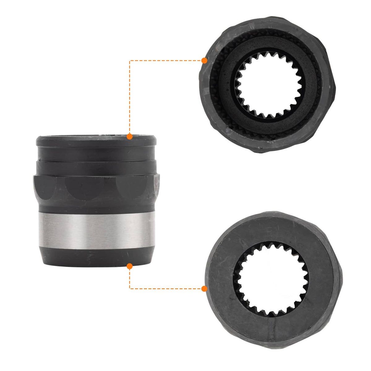 Solidspare Front Differential Drive Shaft Couplers for Yamaha Grizzly YFM660 FA FASE 05-06