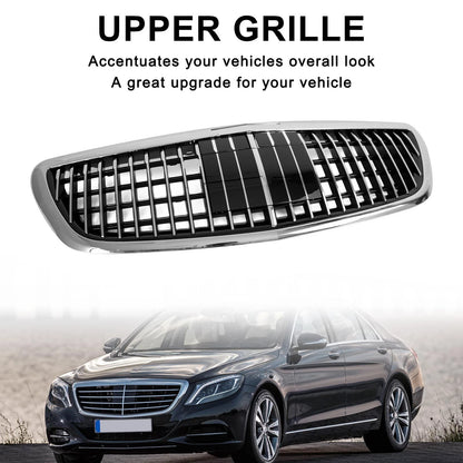 Fit 2014-2020 Mercedes Benz S-Class W222 S450 Chrome Front Grille MayBach W/ACC
