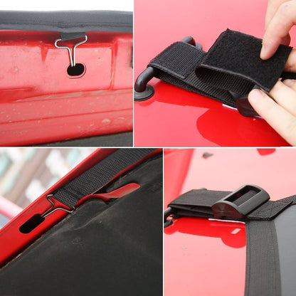 Solid Spare Front Hood Cover Bra Protector T-Style for Jeep Wrangler JK JKU 2007-2018 (Star)