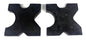 (Set of 2) 20 TON Steel Shop Press Bed Plates for H-Frame Arbor 4 Notch 1"x7"x7"