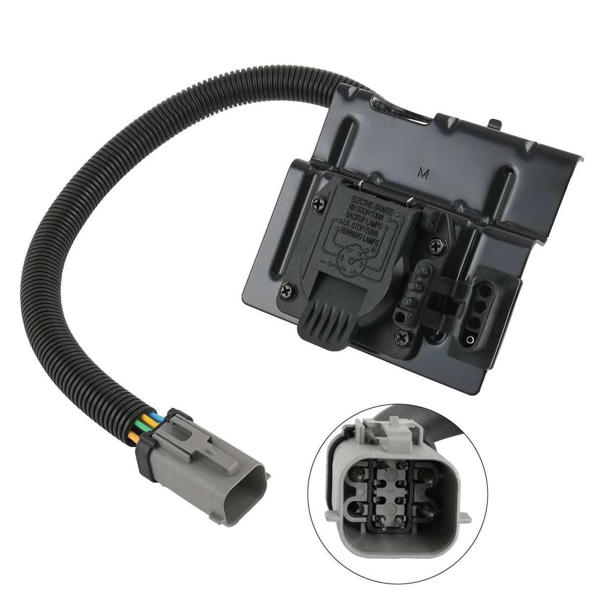 Solidspare 4 &7 Pin Trailer Tow Wiring Harness Plug For 1999-2001 Ford F250 F350 Super Duty