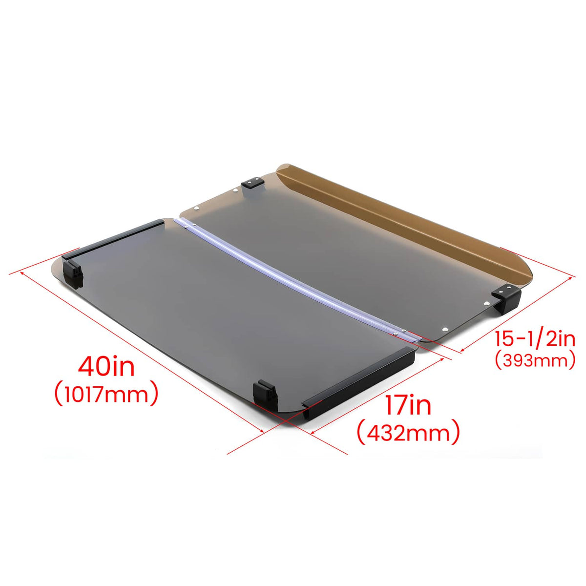 Solidspare Tinted Fold Down Golf Cart Windshield Windscreen For Yamaha G2 G9 1985-1995