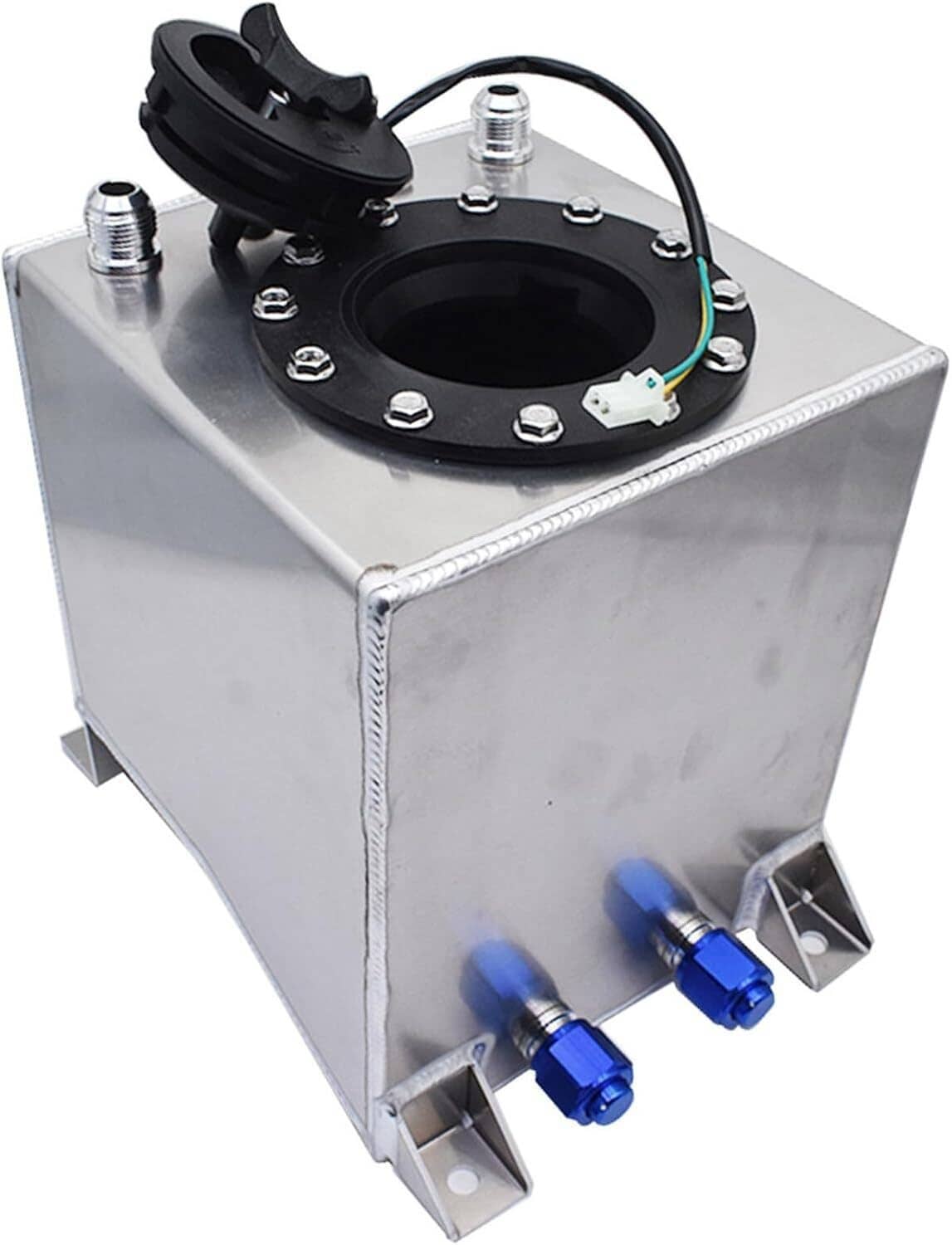Solidspare 2.5 Gallon Aluminum Level Racing Sender Drift Fuel Cell Gas Tank Universal