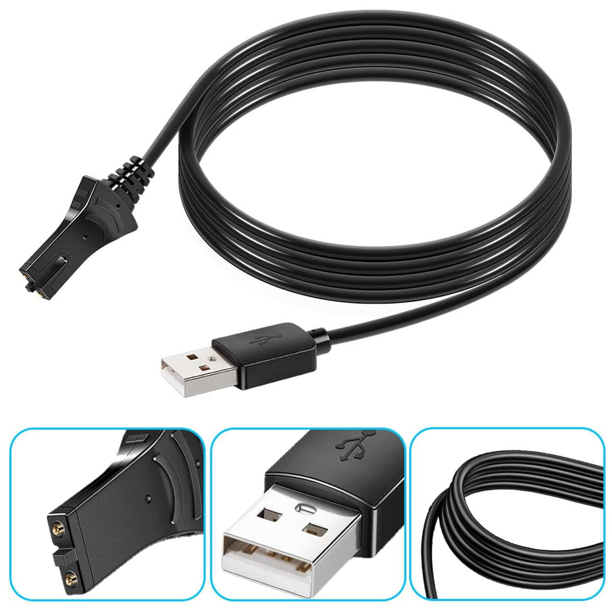 Solid Spare For Minn Kota 1866460 iPilot Link Remote Charging Cable Replacement 2-Pack
