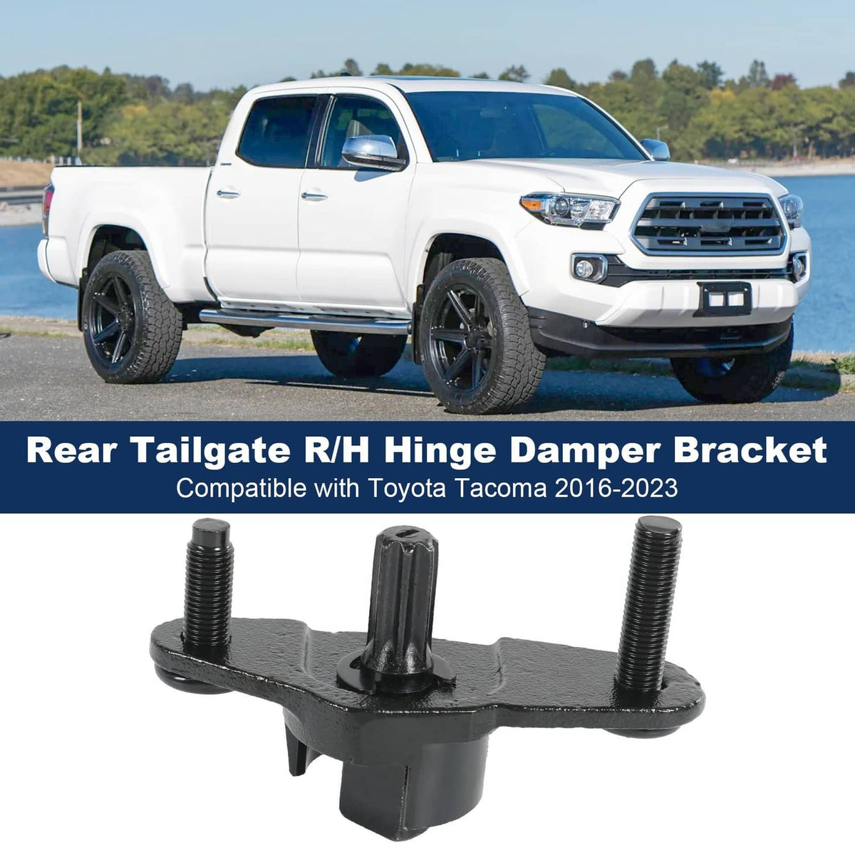 Solidspare Rear Tailgate R/H Hinge Damper Bracket for 2016-2023 Toyota Tacoma 66101-04021