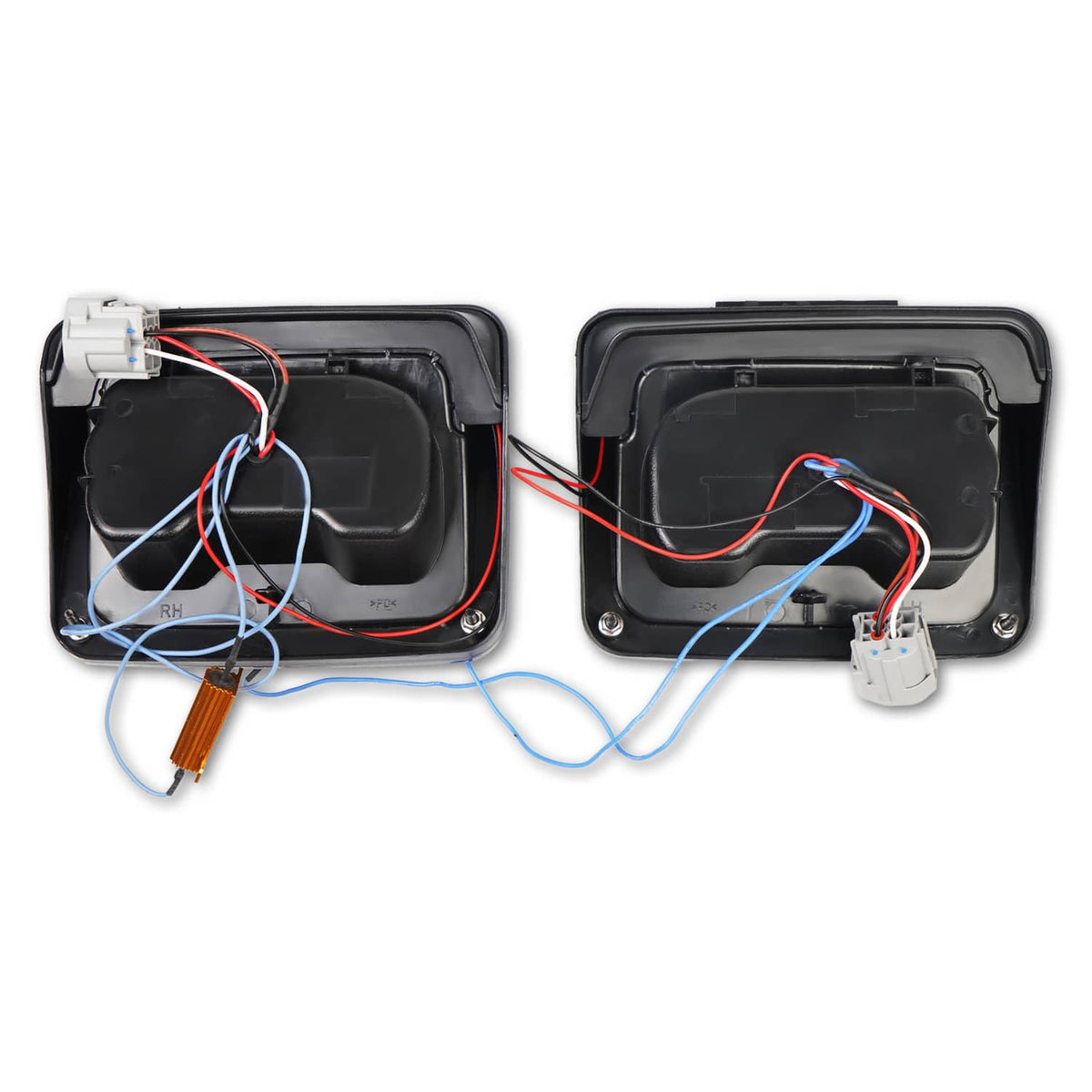 Solidspare 7" LED Headlights Fog Lights Turn Tail Lamp Combo For 07-18 Jeep Wrangler JK